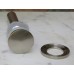 Bathroom Ceramic Porcelain Vessel Sink 7701AA46BN Brushed Nickel faucet and Drain - B00NC6ZS42